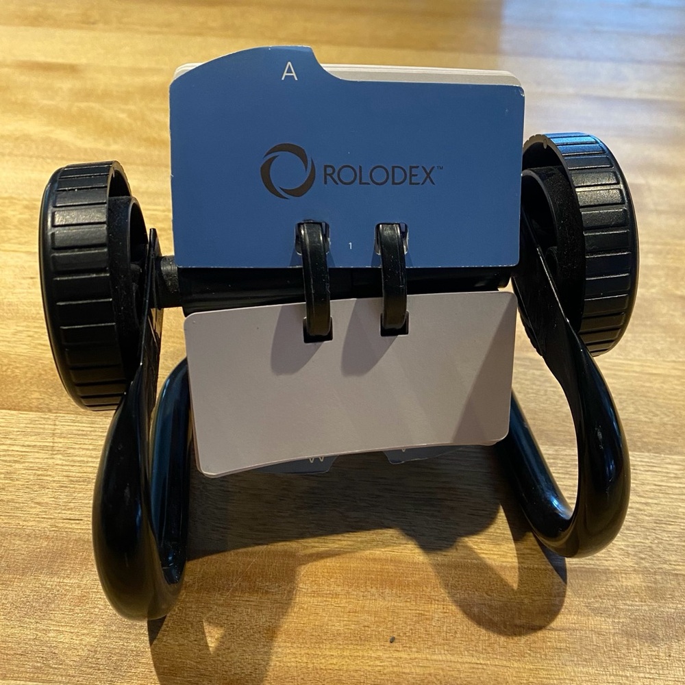 Vintage Rolodex Business Card File System from the 1980s